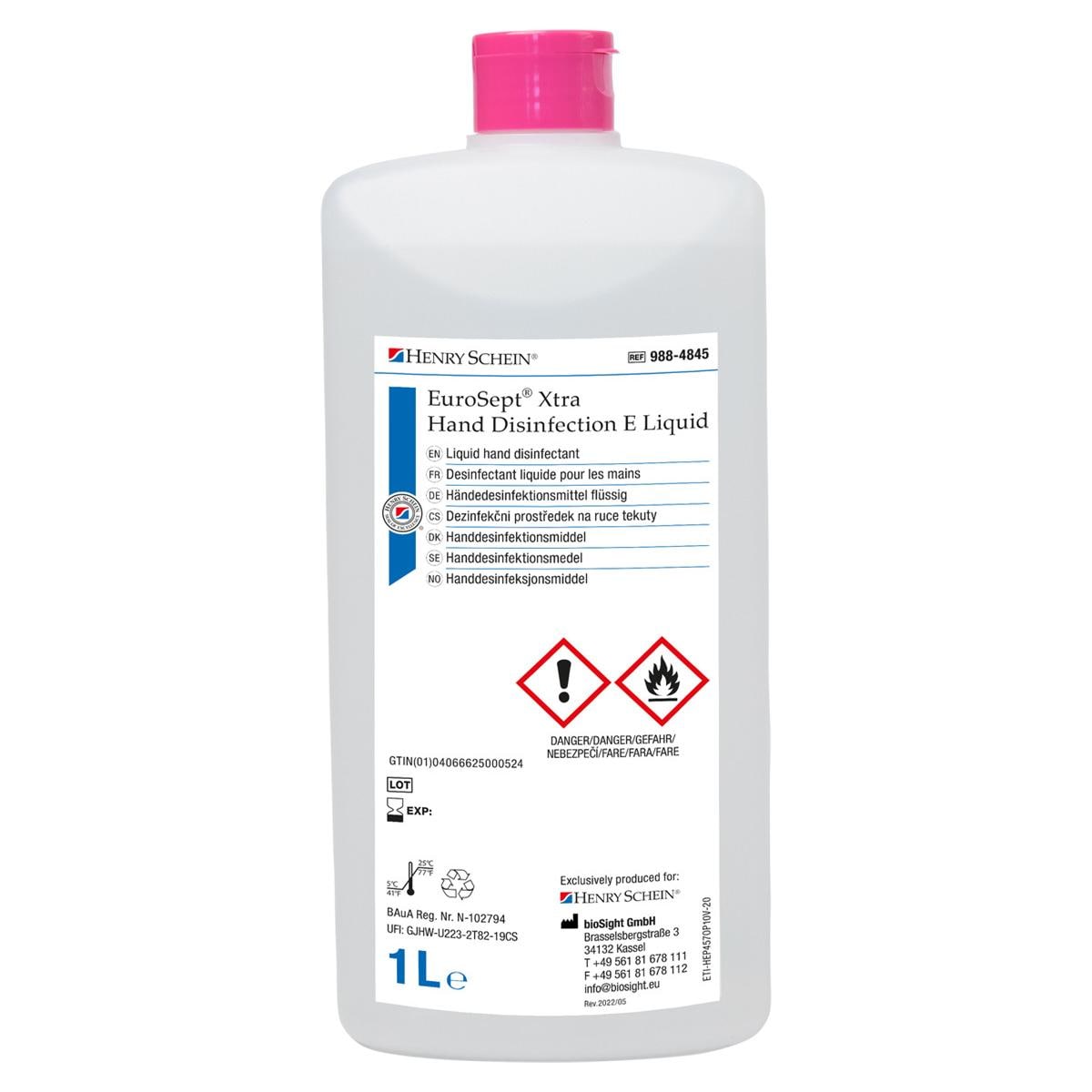 HS-Händedesinfektion Flüssigkeit EuroSept® Xtra - Flasche 1 Liter