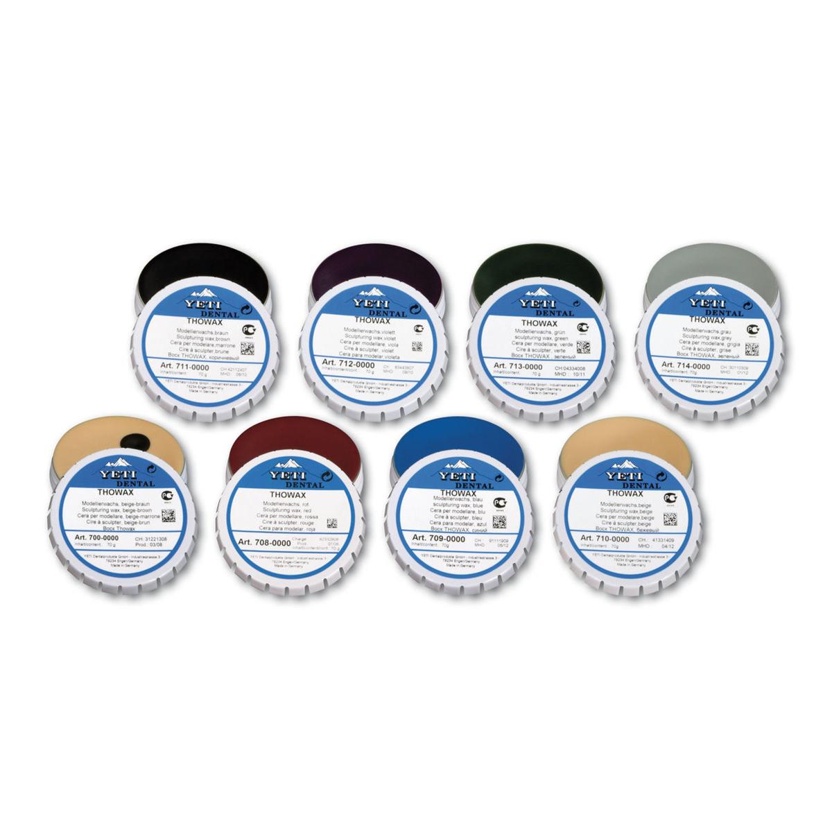 THOWAX Modellierwachs - Beige, Dose 70 g