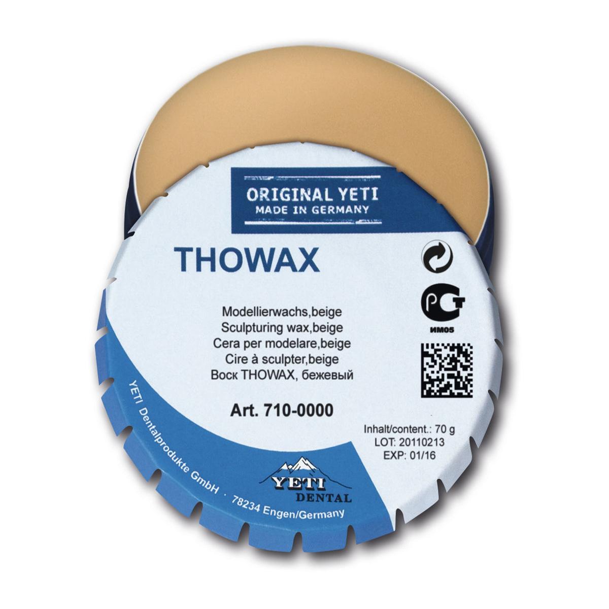 THOWAX Modellierwachs - Beige, Dose 70 g